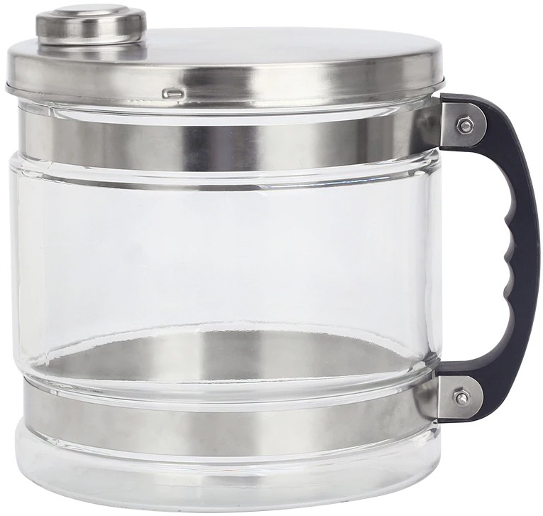 4 Litre Glass Collection Jug With Lid