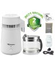 White Stainless Steel Water Distiller with Glass Collection Jug